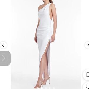 JAIDA White SEQUIN MAXI DRESS Amanda Uprichard XS